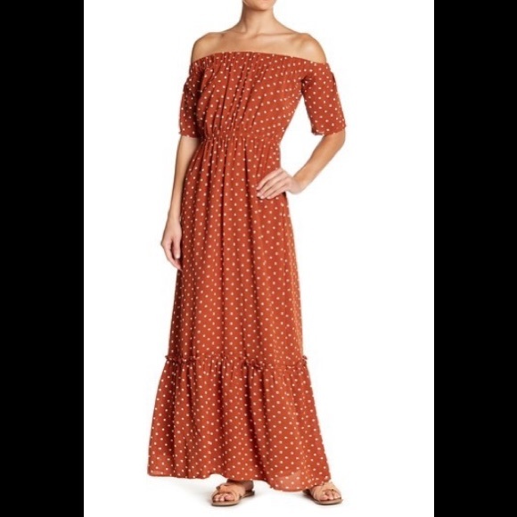 Polka Dot Maxi Dress - Picture 1 of 2